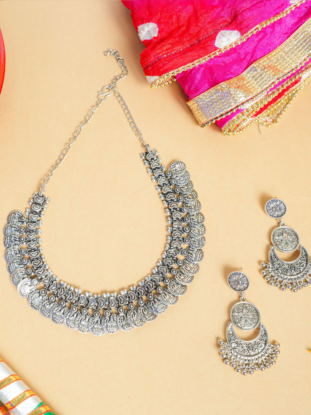 Indian Jewelry Oxidised Jewellery Amazon India Silver Oxidised