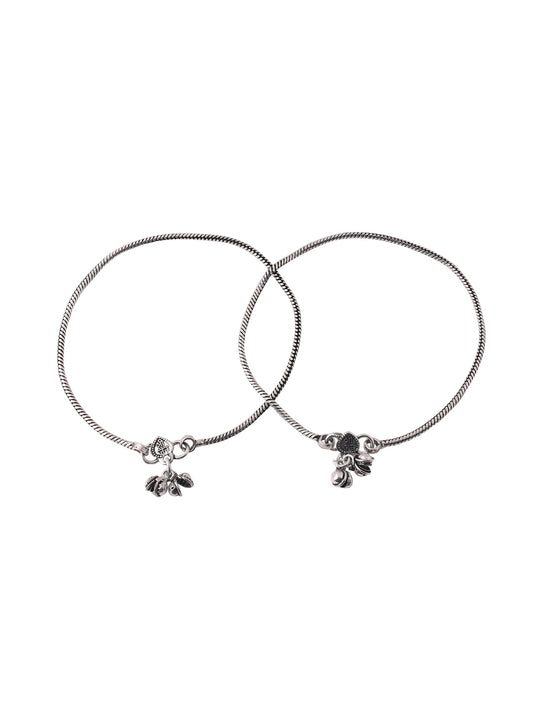 Silver Plated Anklet For Girls and Women