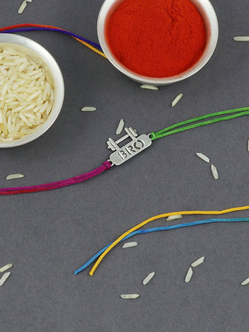 925 Silver Gym Bro Rakhi