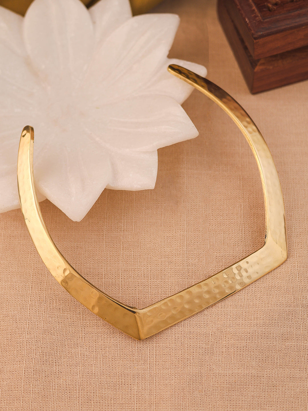 Handmade Gold-Plated Hasli Necklace