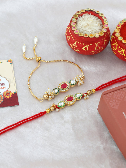 Set of 2 Bhaiya Bhabhi Rakhi