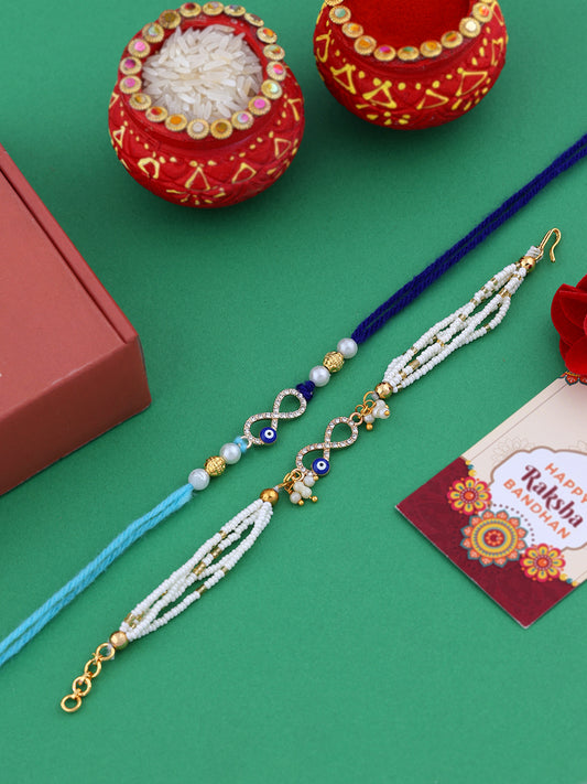 Evil Eye Bhaiya Bhabhi Rakhi Combo
