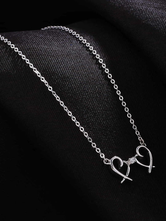 925 Sterling Silver Heart Necklace