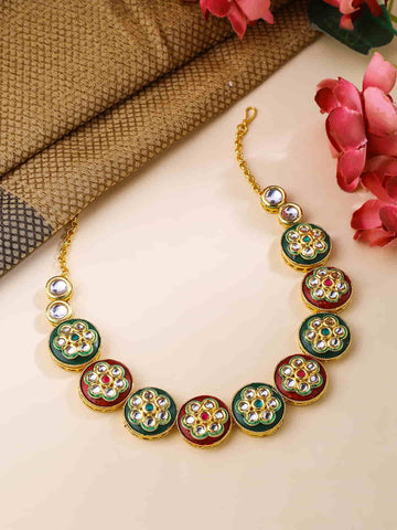 Gold Plated Kundan Matha Patti