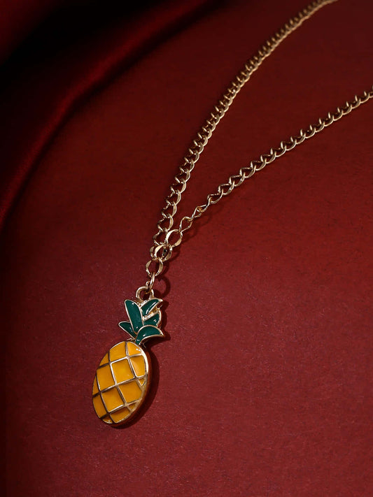 Pineapple Charm Necklace For Women and Girls