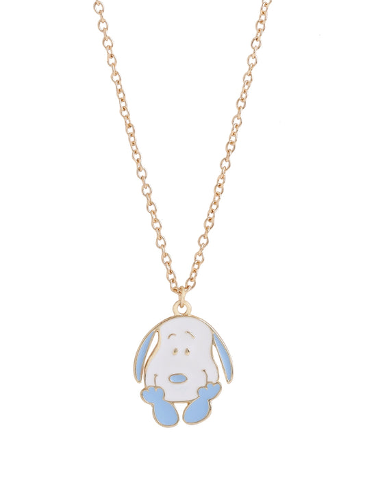 Cute Puppy Charm Pendant Necklace