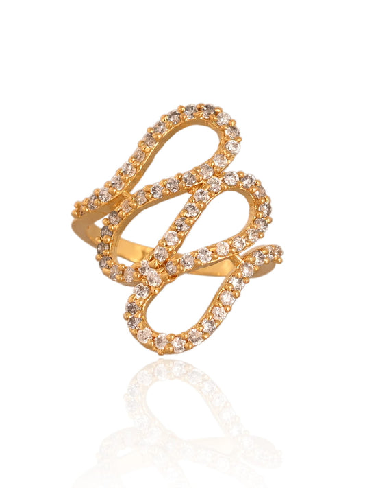 Gold Plated Stylish Ring
