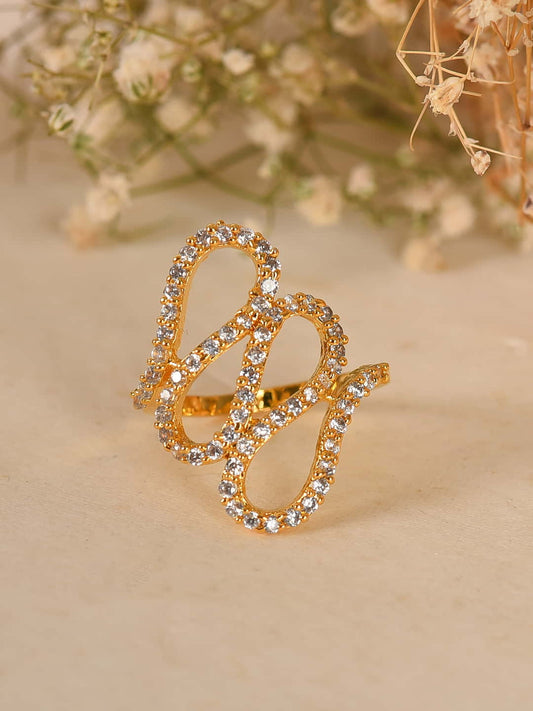 Gold Plated Stylish Ring