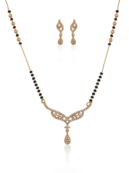 Stylish Diamond Mangalsutra Set for Women
