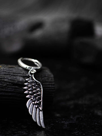 Angel Wing Single Earring for Men