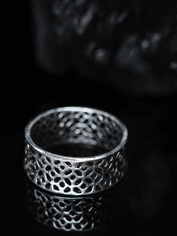 Cutout Band Ring for Mens