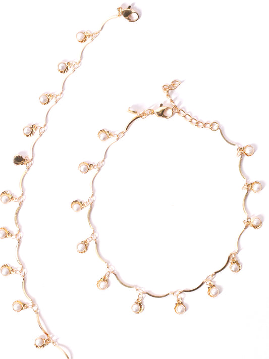 Gold Plated Anklet Gift for Her