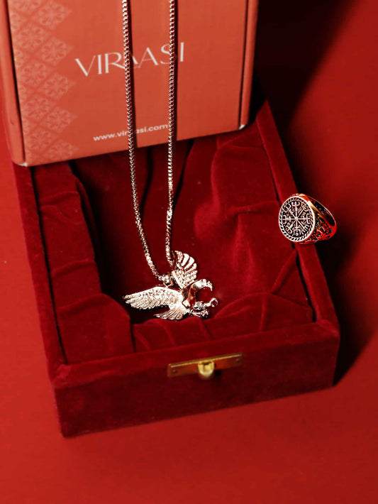 Eagle Pendant with Ring for Men