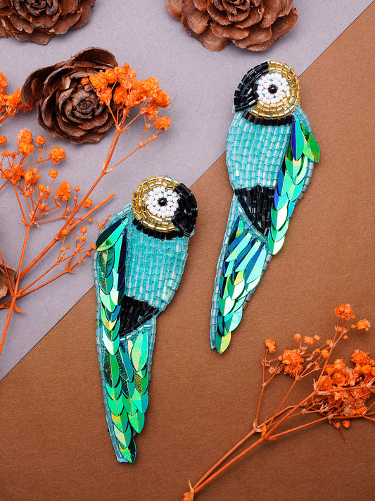 Handmade Parrot Dangler Earring