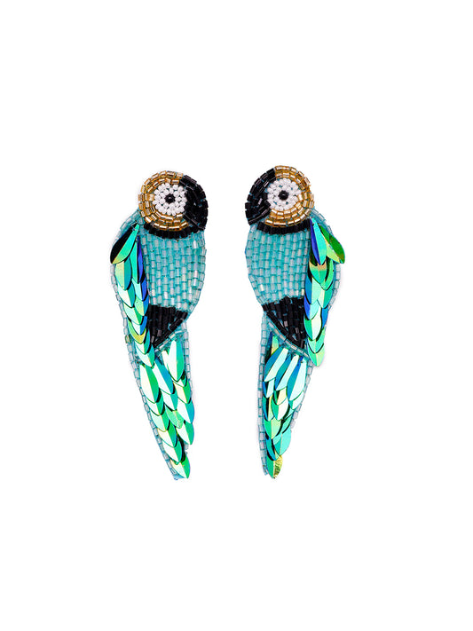 Handmade Parrot Dangler Earring