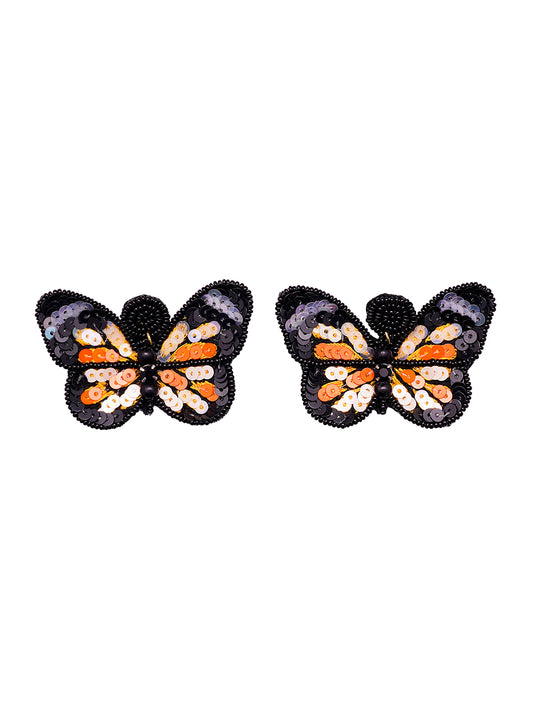 Handmade Black Butterfly Earring