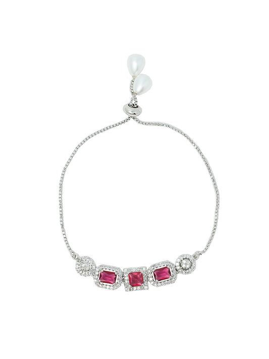 Red AD Adjustable Bracelet