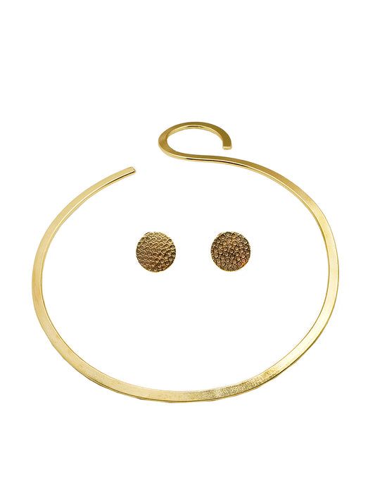 Gold Plated Hasli Necklace Set