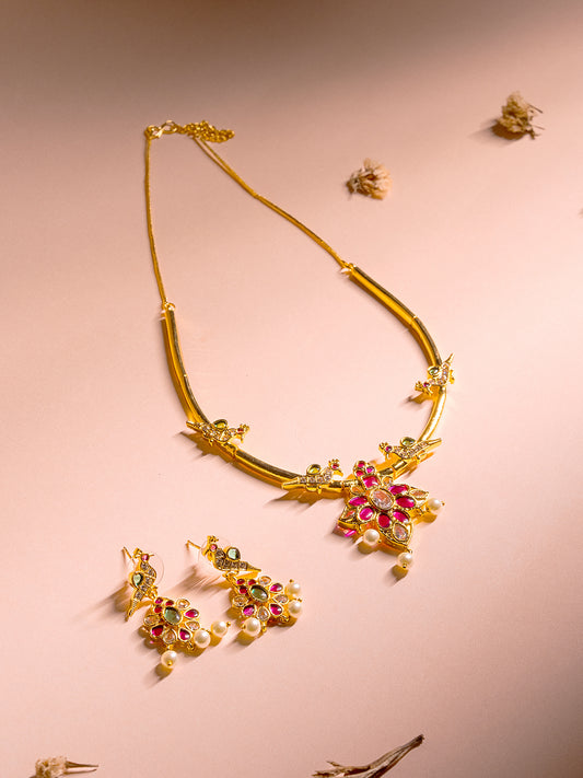 Gold Plated Necklace Set