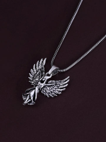 Gothic Guardian Angel Pendant Necklace