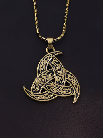 The Triple Horn of Odin Amulet Necklace