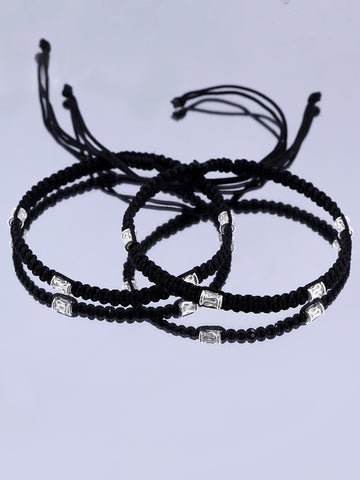 Minimalist Black Cord Anklets