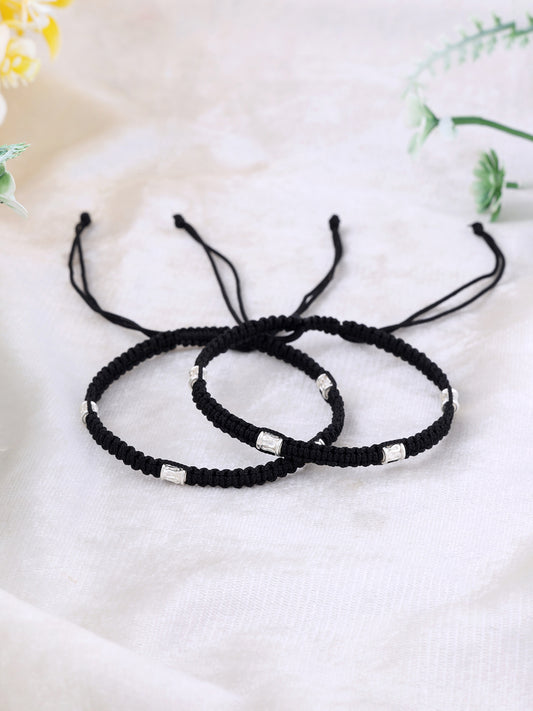 Minimalist Black Cord Anklets