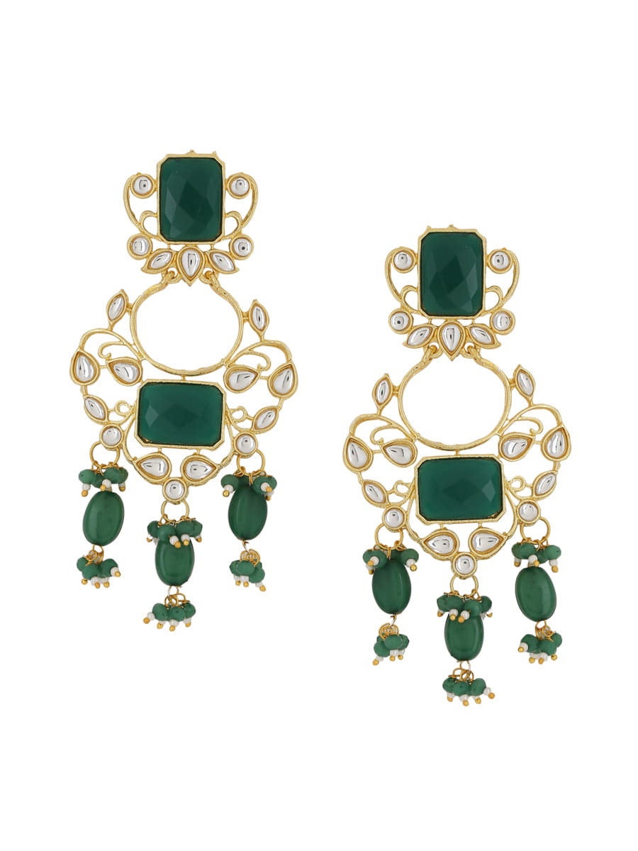 gold-plated-green-stone-dangle-earrings-viraasi