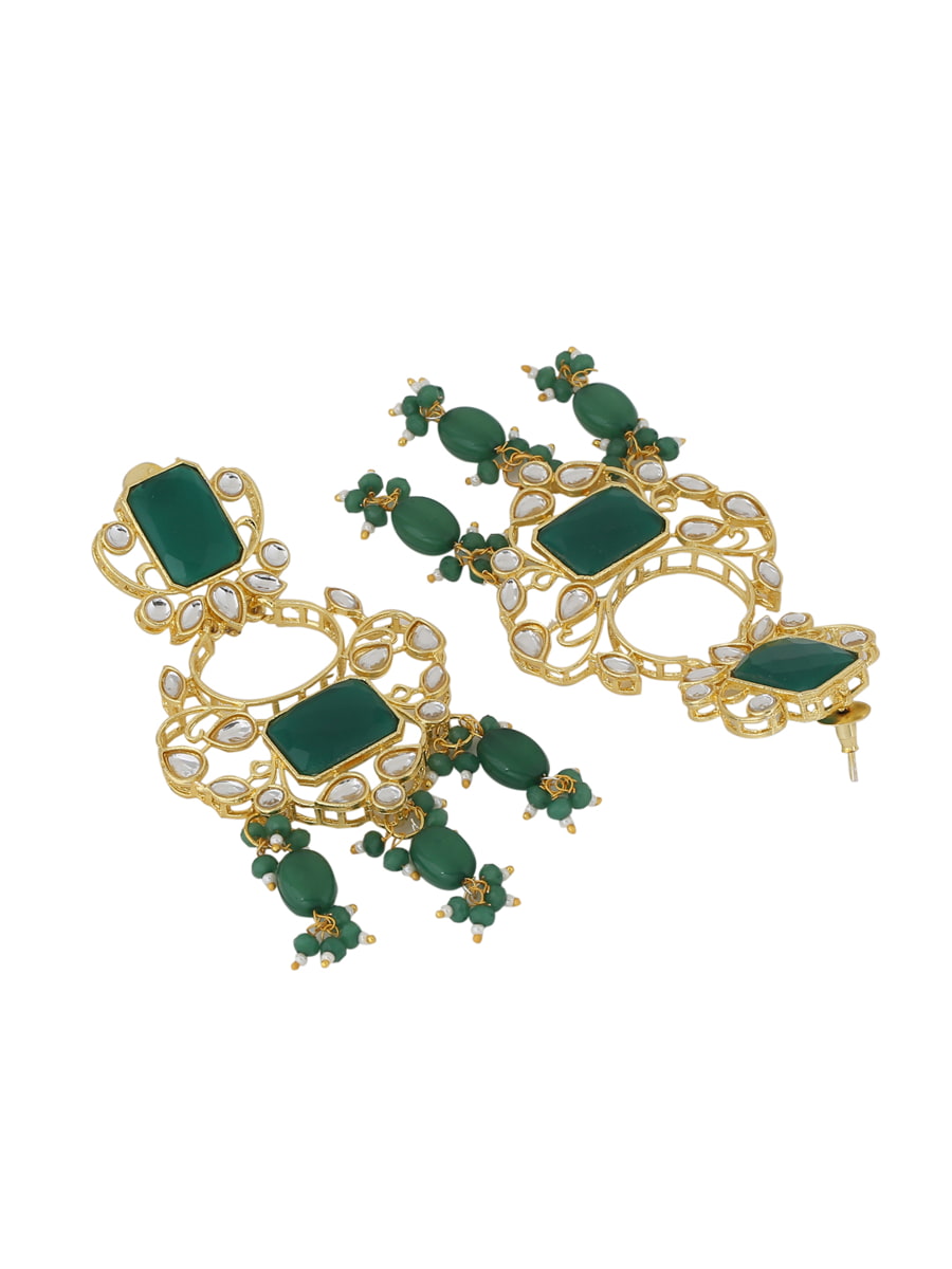 gold-plated-green-stone-dangle-earrings-viraasi