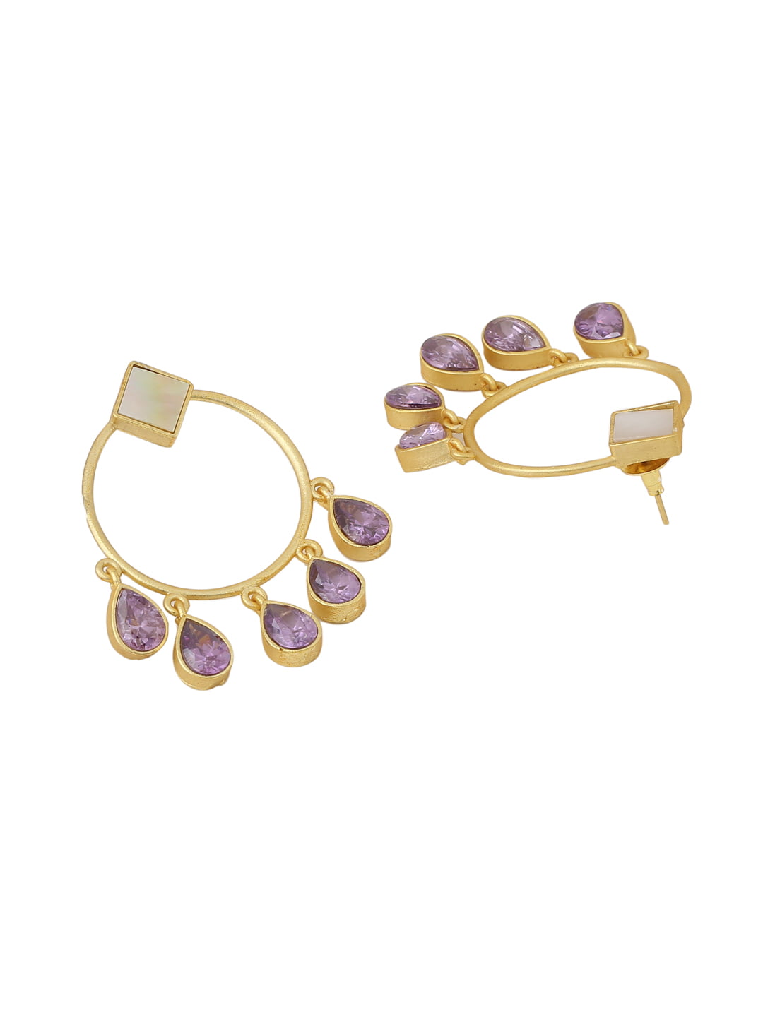 gold-plated-raw-stone-hoop-earrings-viraasi