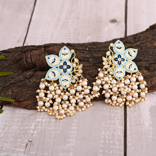 contemporary-jhumka-earrings-with-pearls-skyblue-viraasi