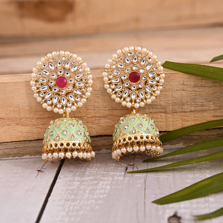 meenakari-dangle-jhumka-earrings-green-viraasi
