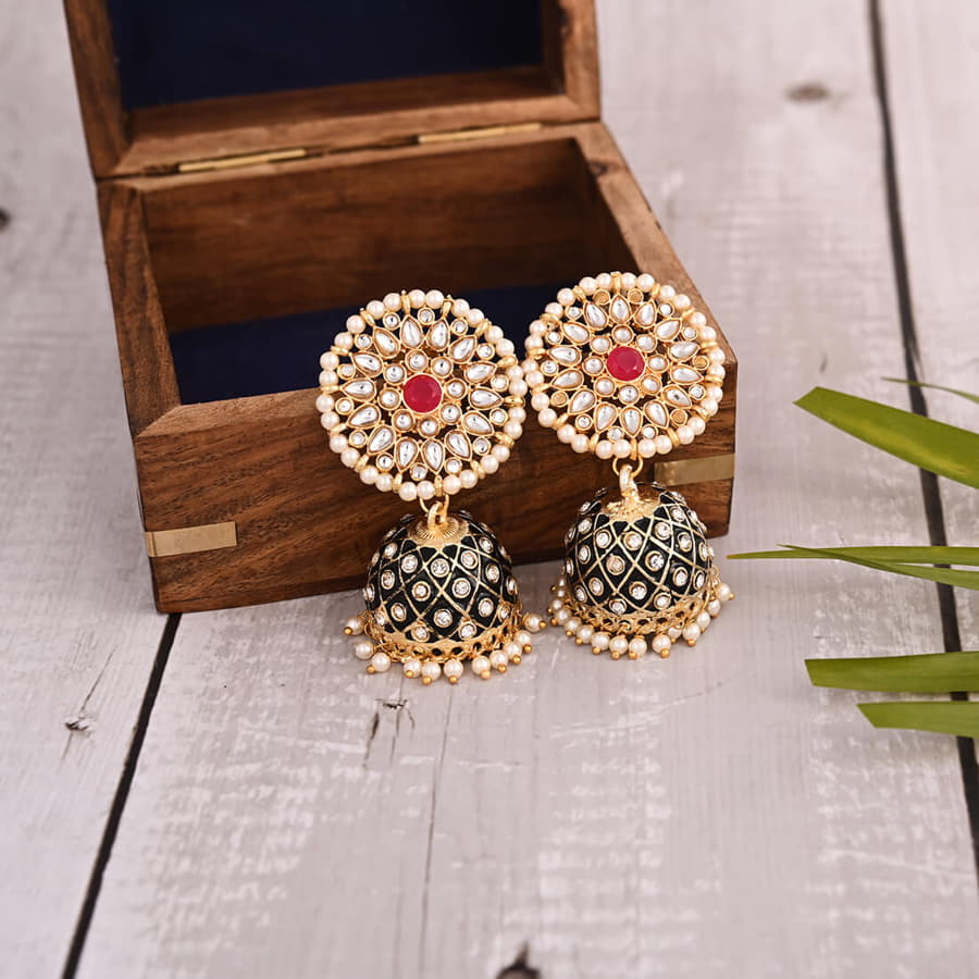 meenakari-dangle-jhumka-earrings-black-viraasi