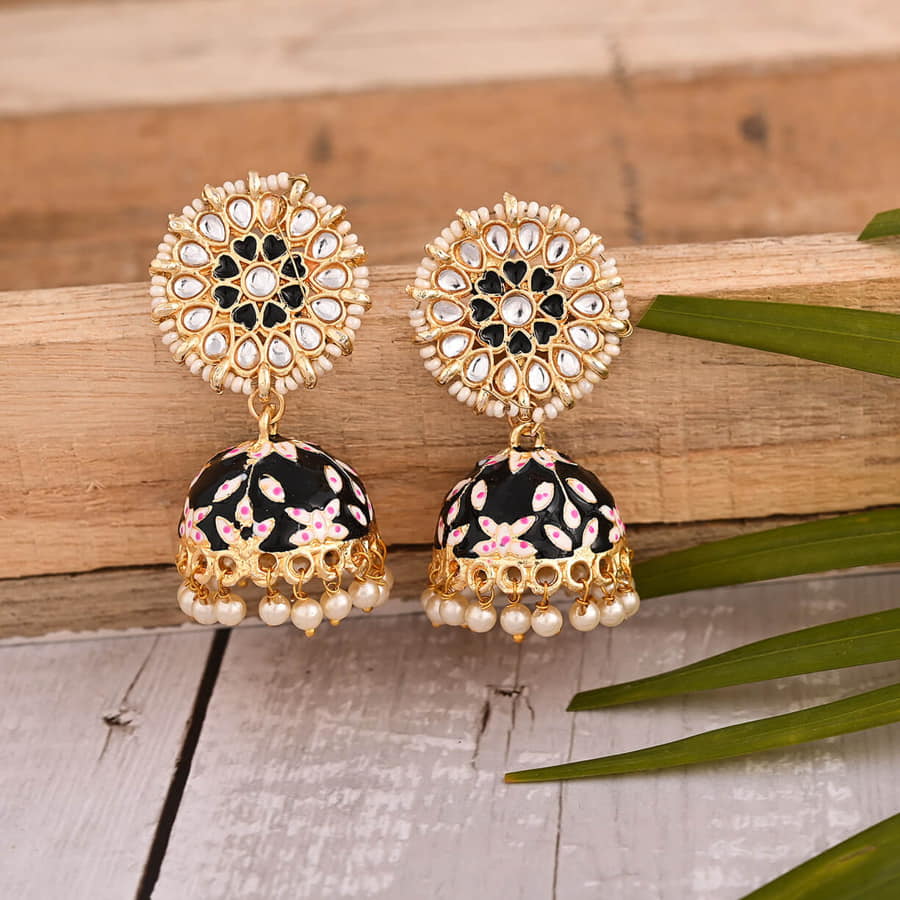 meenakari-jhumka-earrings-black-viraasi