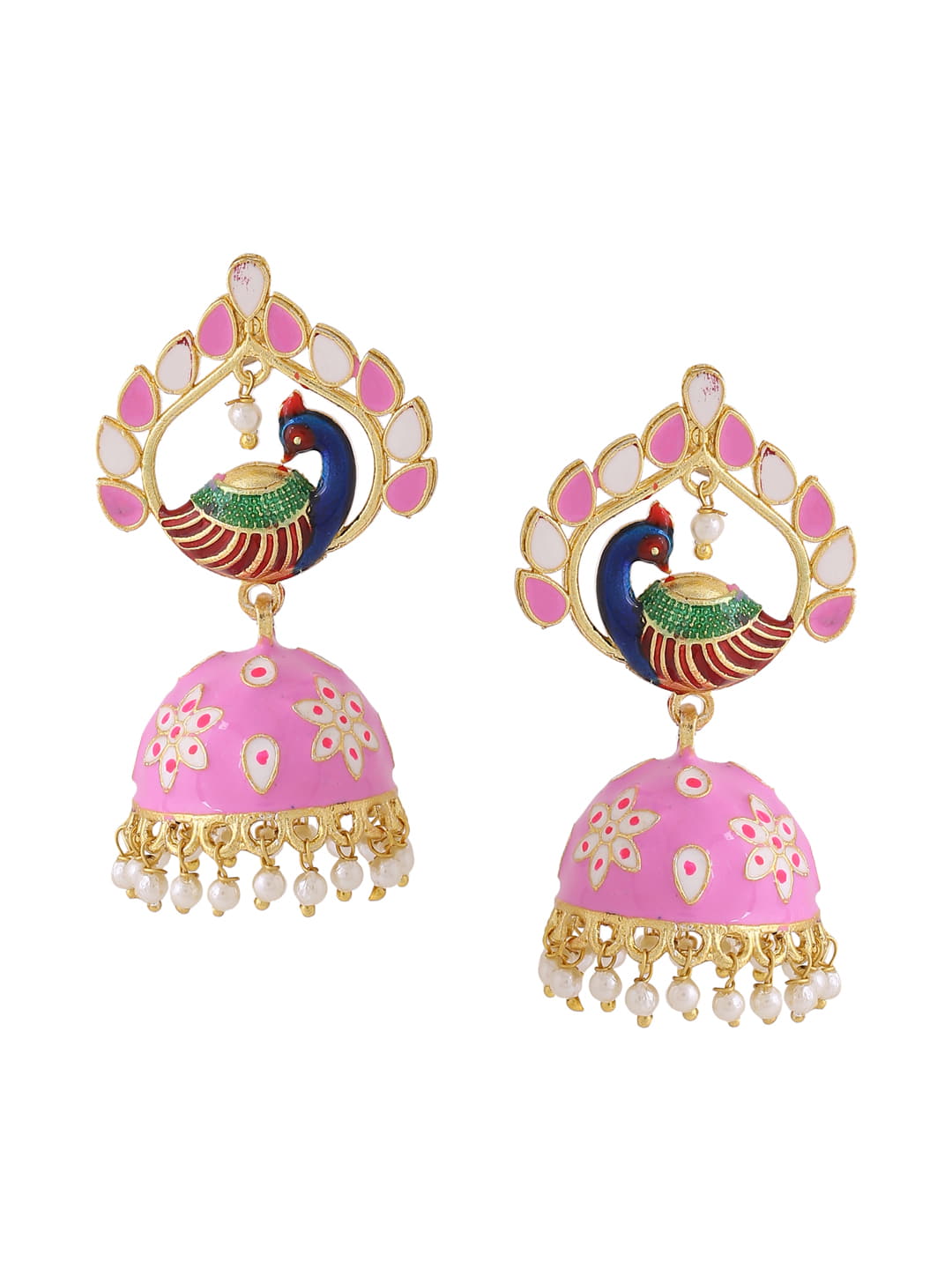 peacock-shape-meenakari-earrings-for-women-viraasi