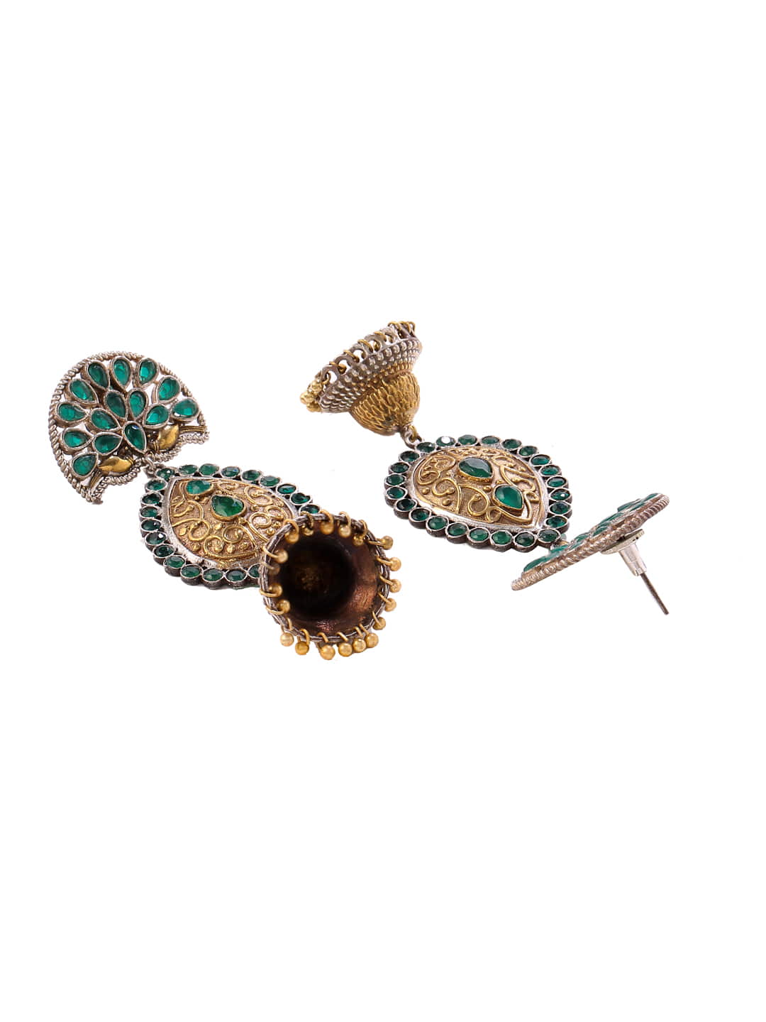 dual-tone-peacock-design-dangler-jhumki-earring-viraasi