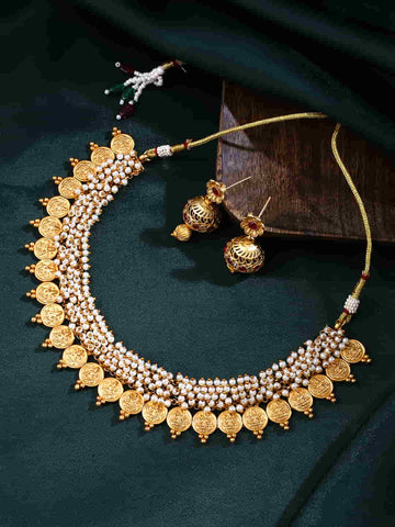 Laxmi Designed Temple Choker Jewellery Set
