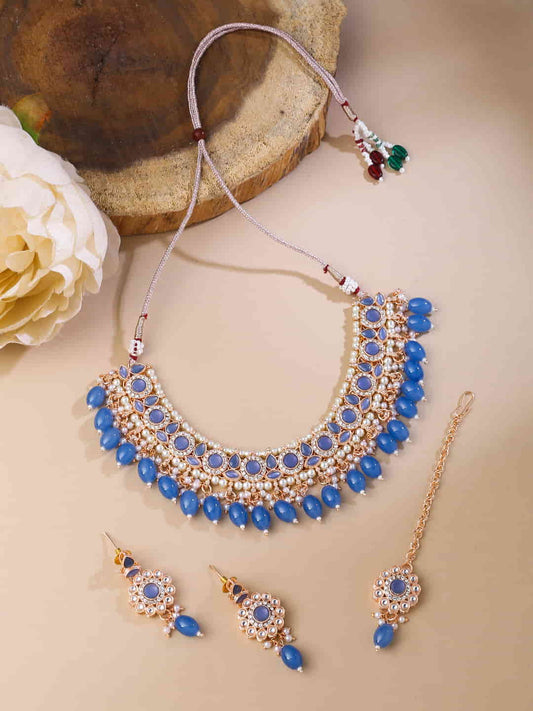 Diamond Studded Bridal Jewellery Set
