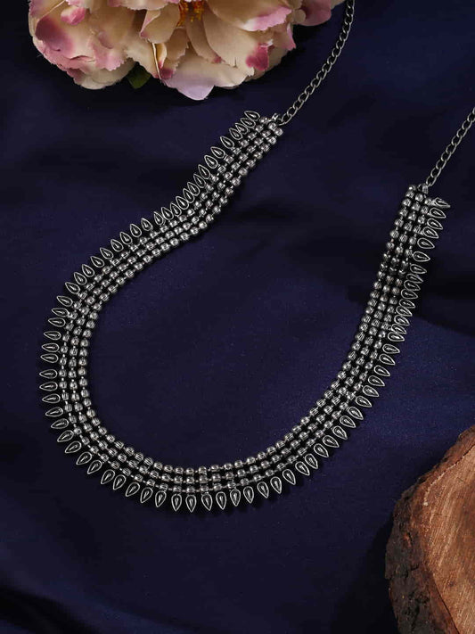 Oxidised Traditional Long Necklace for Women and Girls