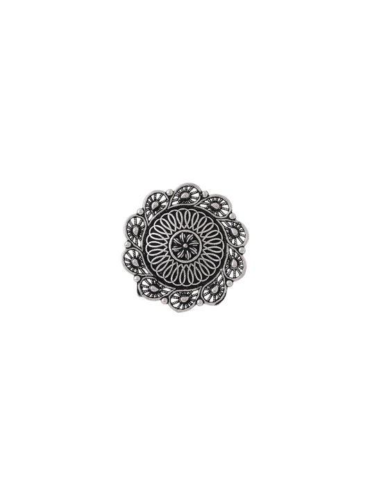 Classic Oxidised Boho Ring For Women