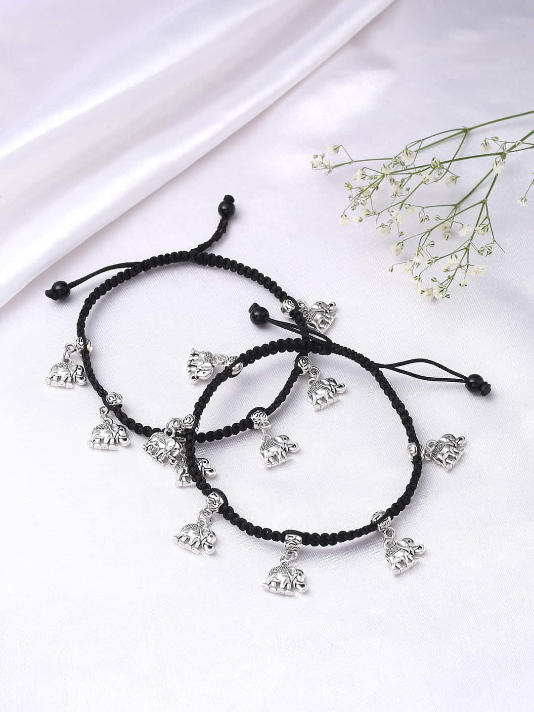 Elephant Charm Anklet For Women