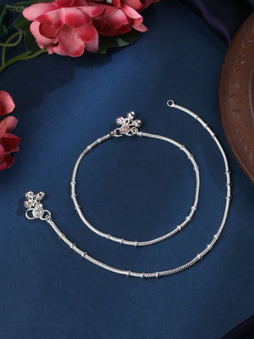 Silver Plated Anklet for Women