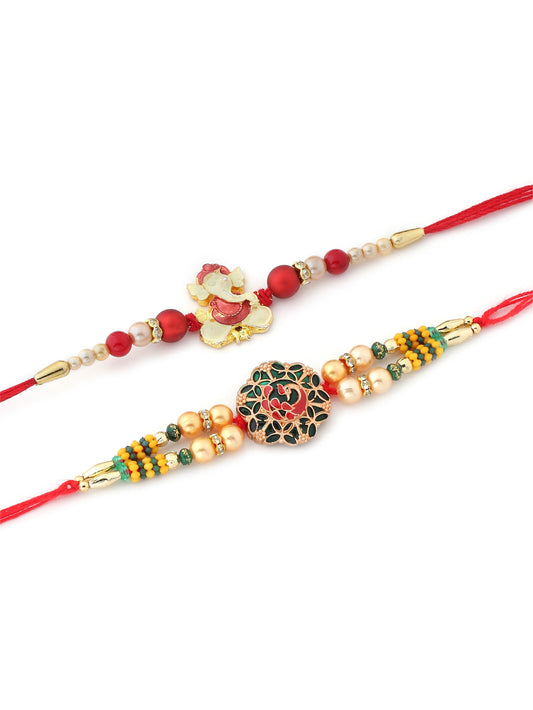 Set of 2 Multi-Color Rakhi For Brother