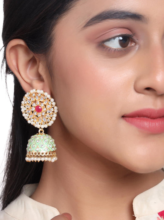 Classic Meenakari Dangle Earrings Combo