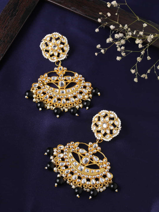 Gold Plated Kundan Earrings