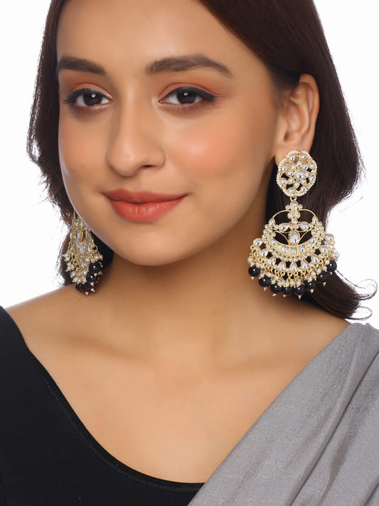 Gold Plated Kundan Earrings