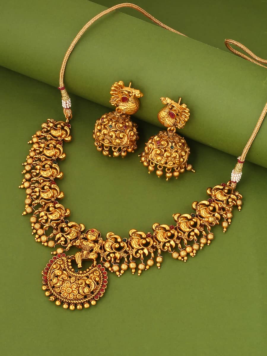 gold-plated-temple-necklace-set-viraasi