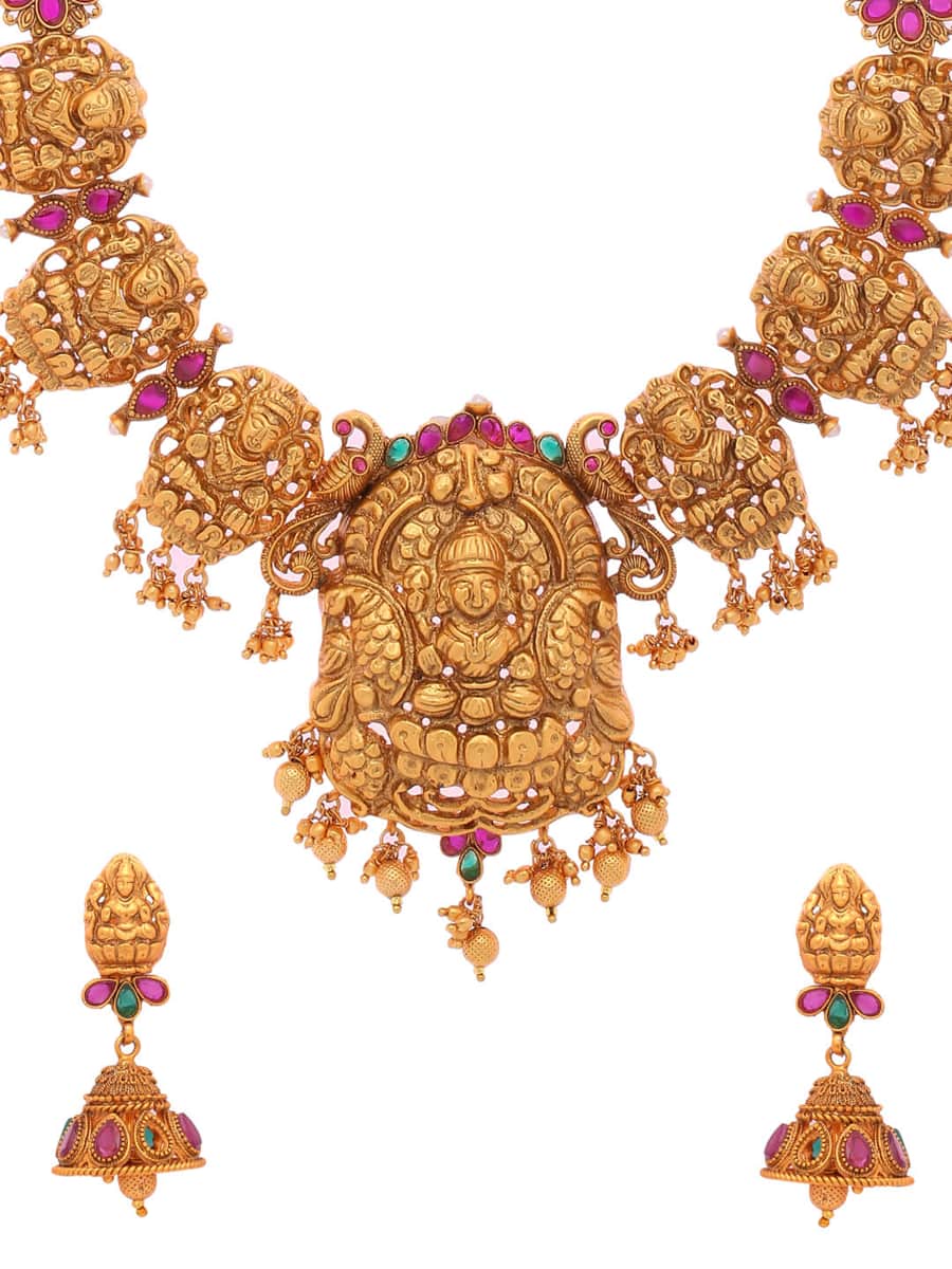 gold-plated-temple-necklace-set-viraasi