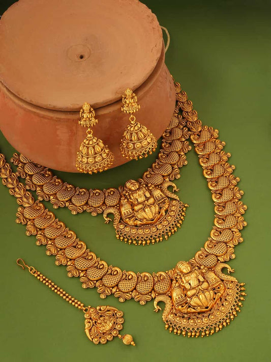 traditional-gold-plated-necklace-set-with-jhumka-earring-viraasi