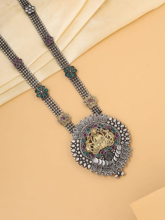 Ethnic Dual Tone Long Necklace